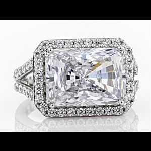 Bella Luce CZ Rhodium Over Sterling Silver Ring 8
